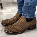 Bota Snake Couro Robusto Impermeável com Chapéu, Cinto e Faca