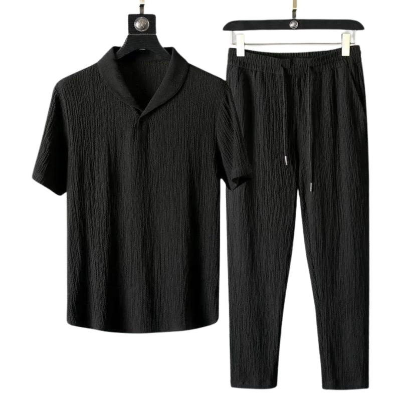 Conjunto Masculino de Linho – Camiseta + Calça