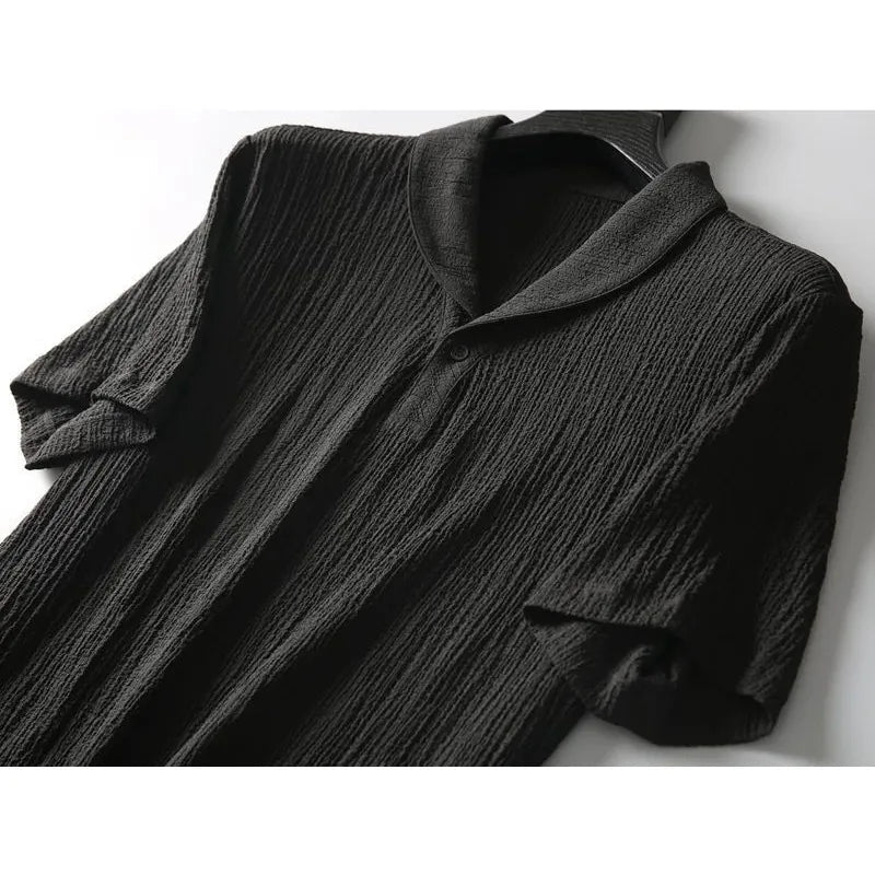 Conjunto Masculino de Linho – Camiseta + Calça