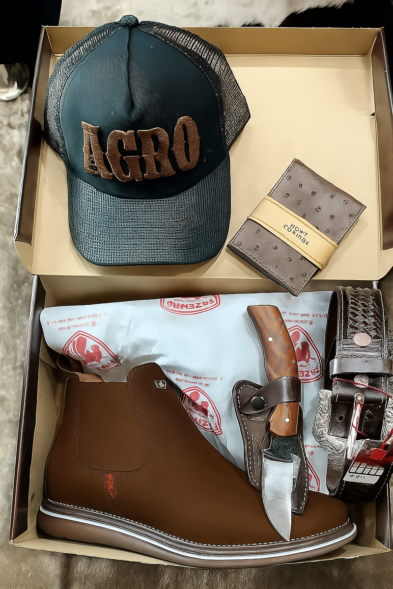 KIT TEXANO OFICIAL ESTILO RESPEITO E ATITUDE