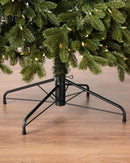 Árvore de Natal Verde Tradicional com Galhos Articulados, Suporte Metálico e Micro LEDs Embutidos