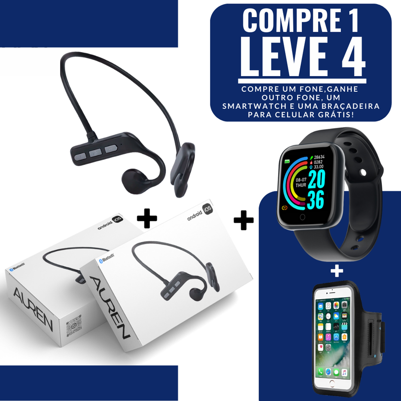 Fone Sem Fio de Condução Óssea - Auren Pulse - Leve 4