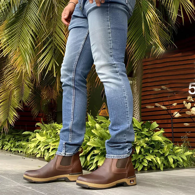 Kit Bota Agro - Ortopédica + BRINDES: [Cinto, Boné e Carteira]