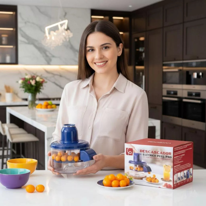 Máquina Elétrica de Descascar Frutas (Alho, Uva, Tomate e Outras Pequenas)