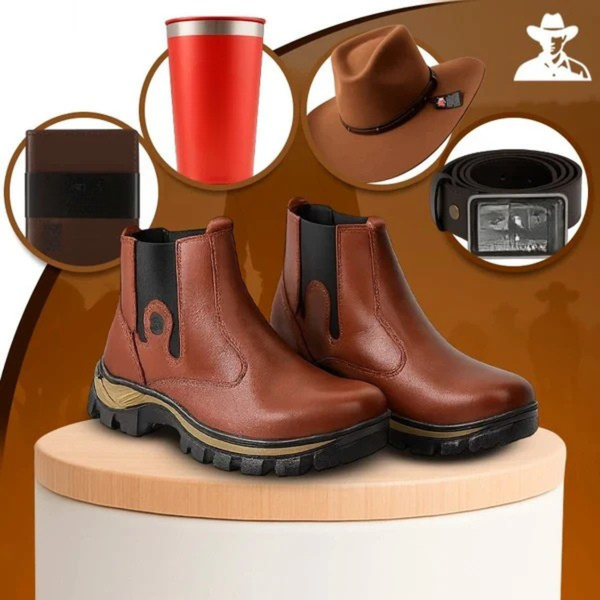 Kit Bota Masculina Adventure