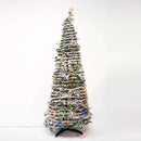 ÁRVORE NATALINA NEVADA RETRATIL C/98LED COLOR 1,5MTS BIVOLT